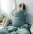 Cotton Knit Cushion Cover  Soft Solid Pillow Case Soft For Sofa Bed Nursery Room Decorative Home Decor Pillows Covers in green Cotton Knit Cushion Cover  Soft Solid Pillow Case Soft For Sofa Bed Nursery Room Decorative Home Decor Pillows Covers in green