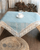 Cotton Linen Tablecloth  European Blue Lace Edge Rectangular Dust Proof Table Covers for Tea Fridge Europe Dining trending Tableware Cotton Linen Tablecloth  European Blue Lace Edge Rectangular Dust Proof Table Covers for Tea Fridge Europe Dining trending Tableware