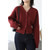 V-neck Rib Cardigan Sweater Women’s Short Ribbed Outerwear Single Breasting Korean Fashion Leisure Lazy Wind Winter Knitting Thicken Coat Cardigans Sweaters for Woman in red V-neck Rib Cardigan Sweater Women’s Short Ribbed Outerwear Single Breasting Korean Fashion Leisure Lazy Wind Winter Knitting Thicken Coat Cardigans Sweaters for Woman in red