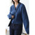 V-neck Rib Cardigan Sweater Women’s Short Ribbed Outerwear Single Breasting Korean Fashion Leisure Lazy Wind Winter Knitting Thicken Coat Cardigans Sweaters for Woman in blue V-neck Rib Cardigan Sweater Women’s Short Ribbed Outerwear Single Breasting Korean Fashion Leisure Lazy Wind Winter Knitting Thicken Coat Cardigans Sweaters for Woman in blue