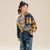 Kids Plaid Shirt  Long Sleeve Blouse for Spring Casual Fashion All-match Teen School Children Costumes 12 13 14 Years Girls Shirts in Checkered Yellow Kids Plaid Shirt  Long Sleeve Blouse for Spring Casual Fashion All-match Teen School Children Costumes 12 13 14 Years Girls Shirts in Checkered Yellow