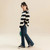 Striped Sweatshirt  Girls Long Sleeve Round O-neck crewneck Spring Autumn Casual T-shirt for Kids Fashion All-match Sweatshirts Teen Children Clothes in Black White Striped Sweatshirt  Girls Long Sleeve Round O-neck crewneck Spring Autumn Casual T-shirt for Kids Fashion All-match Sweatshirts Teen Children Clothes in Black White