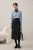 Point Collar Shirt  Women's Classic Perfect Clothing Spring Fashion Leisure Vintage Female Long Sleeve Chic Comfortable Casual Blouses Plus size Shirts for Woman in Blue