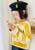 Parent-child Girl yellow white striped crewneck long sleeve pullover sweaters for girls Japanese original design Details Parent-child Girl yellow white striped crewneck long sleeve pullover sweaters for girls Japanese original design Details