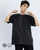 Distressed Cotton T-Shirt   Men’s Retro Vintage Washed Summer Loose Streetwear Short Sleeve Distress Tshirts Petite Plus Size XXL Tees Round o-neck crewneck Tops for trending Man in Black