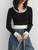 Boatneck Rib Sweater Women’s Ribbed Long Sleeve Basic Contrast Knit Underlay Jumpers Female Pullover Ladies Top Autumn Winter Sweaters for Woman in Black white trim Boatneck Rib Sweater Women’s Ribbed Long Sleeve Basic Contrast Knit Underlay Jumpers Female Pullover Ladies Top Autumn Winter Sweaters for Woman in Black white trim
