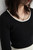 Boatneck Rib Sweater Women’s Ribbed Long Sleeve Basic Contrast Knit Underlay Jumpers Female Pullover Ladies Top Autumn Winter Sweaters for Woman in Black white trim Boatneck Rib Sweater Women’s Ribbed Long Sleeve Basic Contrast Knit Underlay Jumpers Female Pullover Ladies Top Autumn Winter Sweaters for Woman in Black white trim