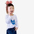 Japanese original cat animal blue long-sleeved bottoming T-shirt cotton jacquard jeans girls Trend Match Japanese original cat animal blue long-sleeved bottoming T-shirt cotton jacquard jeans girls Trend Match