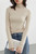 Modern Mockneck T-Shirt  Women's Multi Color Tees Base Shirt Slim Fit Female Tops Office Ladies Clothing Spring Autumn T-Shirts for Woman in Light Apricot beige Modern Mockneck T-Shirt  Women's Multi Color Tees Base Shirt Slim Fit Female Tops Office Ladies Clothing Spring Autumn T-Shirts for Woman in Light Apricot beige