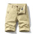 Cargo Shorts Khaki  Men’s Mid rise waist Breeches Summer Mens Plus Size Work Plus Size Sportswear Casual Cotton Short Pants Oversize for man in beige