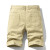 Cargo Shorts Khaki  Men’s Mid rise waist Breeches Summer Mens Plus Size Work Plus Size Sportswear Casual Cotton Short Pants Oversize for man in beige
