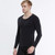Cotton Loungewear PJ Set black  Men’s Lycra Fabric Winter PJs Sleepwear Pajamas Clothes Mens Underwear Pants Suit Men Warm Thermal Long Johns Pajama Sleep Wear for Man