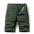 Khaki Cargo Shorts green  Men’s Mid rise waist Breeches Summer Mens Plus Size Work Plus Size Sportswear Casual Cotton Short Pants Oversize for man in army-green