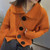 Rib Knit Cardigan Women Big Button Ribbed Knitted Sweaters Coats Korean Turn-Down Collar Chic Knitwear Casual womens Jumpers Jacket Tops Cardigans for Woman in orange Rib Knit Cardigan Women Big Button Ribbed Knitted Sweaters Coats Korean Turn-Down Collar Chic Knitwear Casual womens Jumpers Jacket Tops Cardigans for Woman in orange