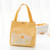 Japanese Bento Box Tote Bag in Yellow Japanese Bento Box Tote Bag in Yellow