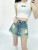 Tassel Denim Shorts Women’s High Rise Waist Fashion Cozy Korean Style Special Creativity womens plus size Ladies Summer All-match Simple Modern Basics Classic short pants for Woman in trendy distressed light blue Tassel Denim Shorts Women’s High Rise Waist Fashion Cozy Korean Style Special Creativity womens plus size Ladies Summer All-match Simple Modern Basics Classic short pants for Woman in trendy distressed light blue
