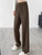 High Rise Pleated Wide-Leg Trousers   Women’s Loose fit Pure Simple Retro Casual Office Ladies womens plus size All-match Stylish Daily Autumn workwear Streetwear M-5XL Pants for trends Woman in dark khaki brown High Rise Pleated Wide-Leg Trousers   Women’s Loose fit Pure Simple Retro Casual Office Ladies womens plus size All-match Stylish Daily Autumn workwear Streetwear M-5XL Pants for trends Woman in dark khaki brown