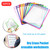 Dry Erase Pockets 20-Piece    20pcs Worksheet Sleeves Shop Work Ticket Holder 10x14 inches Drawing Board Dry Brush Bag File Pocket Multicolor transparent Holders for School Office