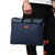 Waterproof Canvas Laptop Bag   Office Work Business Documents Handbag Double Layers Book A4 File Folder Holder with Handle Zipper Big Capacity Handbags Bags in dark navy blue Waterproof Canvas Laptop Bag   Office Work Business Documents Handbag Double Layers Book A4 File Folder Holder with Handle Zipper Big Capacity Handbags Bags in dark navy blue