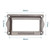 File Name Card Holder 2-Piece   2 pcs Label Pull Frame Handle tag hanging Furniture Hardware for file cabinets drawers office library ID holders in zinc alloy Size chart File Name Card Holder 2-Piece   2 pcs Label Pull Frame Handle tag hanging Furniture Hardware for file cabinets drawers office library ID holders in zinc alloy Size chart