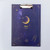 Starry Sky Clip Board A4   Creative Fantasy Learning Office Pad Writing Boards File Folder Report Folders Space Astronomy School supplies in dark blue crescent moon