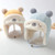 Bear Pattern Ear-Warmer Hat   Anywear unisex Baby Autumn Winter Cute Infant Toddler Cartoon Thickened Plus Velvet Children's Boys And Girls Hats Kawaii Headwear in Blue Yellow