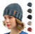 Rib Beanie   Genderful Anywear Unisex Men’s Women’s 100% Cotton vintage washed Ribbed Knit hat Mens Womens, Winter Leisure Sports One Size fits All Activewear Fitness Headwear for Man Woman in dusk blue, Dark-, Light-, Gray, Black, Khaki beige, Orange red