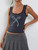 Lace Ruched Crop Top gray   Women’s Cropped Halter y2k Bow Print Vintage Sleeveless Strap Tank Tops Womens 2000s Harajuku Basic Tees Ladies Summer fashion for Woman in Dark Grey Lace Ruched Crop Top gray   Women’s Cropped Halter y2k Bow Print Vintage Sleeveless Strap Tank Tops Womens 2000s Harajuku Basic Tees Ladies Summer fashion for Woman in Dark Grey
