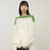 Oversized Mohair Wool Sweater green   Women's Autumn Winter Spring Loose Casual woolen Irregular Color Clash Hundred Long Sleeves crewneck ribbed band hem womens Tops Sweaters for Woman with white Oversized Mohair Wool Sweater green   Women's Autumn Winter Spring Loose Casual woolen Irregular Color Clash Hundred Long Sleeves crewneck ribbed band hem womens Tops Sweaters for Woman with white