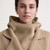 CashSoft Hooded Scarf    Women's Spring Rib Blended Woolen cashmere blend Knitted Hooded womens Shawl Ribbed Scarves for trendy woman in Khaki brown biscuit CashSoft Hooded Scarf    Women's Spring Rib Blended Woolen cashmere blend Knitted Hooded womens Shawl Ribbed Scarves for trendy woman in Khaki brown biscuit