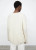 Cable Knit Cashmere Sweater  Women’s round O-neck Casual Loose fit Style Longer Rear workwear womens pullovers Petite size Crewneck Sweaters for woman in white Autumn Fall Winter Spring Season