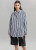 Stripe Cotton Shirt black  Women's Design Sense Small Silhouette Vertical Striped Printed womens Blouses Turn-down collar button-up long sleeves with band button cuffs Commuter workwear Style Shirts for woman with white stripes Stripe Cotton Shirt black  Women's Design Sense Small Silhouette Vertical Striped Printed womens Blouses Turn-down collar button-up long sleeves with band button cuffs Commuter workwear Style Shirts for woman with white stripes