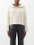 Rib Knit Sweater magnolia    Women's Fall autumn Winter Spring workwear Thickened Large Lapel collar merino wool Knitted Loose Casual Pullovers womens Woolen Sweaters Oversize Oversize Tops for Woman in white kh@ite raisa