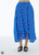 Polka Dot Skirt blue   Women’s Spring summer loose slimming white dots print bow womens Midi skirts for trending woman Polka Dot Skirt blue   Women’s Spring summer loose slimming white dots print bow womens Midi skirts for trending woman