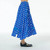 Polka Dot Skirt blue   Women’s Spring summer loose slimming white dots print bow womens Midi skirts for woman Polka Dot Skirt blue   Women’s Spring summer loose slimming white dots print bow womens Midi skirts for woman