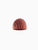 Rib Beanie red   Anywear Unisex Men’s Women’s 100% Cotton vintage washed Ribbed Knit hat Mens Womens, Winter Leisure Sports One Size fits All Activewear Fitness Headwear for Man Woman in trendy orange-red
