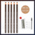 Eyebrow Pencil   Waterproof and Non-smudge Genuine Wood Hard Core Pen Golden Wooden Eyebrows Pencils in medium coffee Eyebrow Pencil   Waterproof and Non-smudge Genuine Wood Hard Core Pen Golden Wooden Eyebrows Pencils in medium coffee