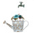 Iron Fountain Flower Pot Outdoor Water Pump Cascading Water Fountain Decorative Stopcock Garden Decoration Trend Iron Fountain Flower Pot Outdoor Water Pump Cascading Water Fountain Decorative Stopcock Garden Decoration Trend