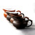 Gongfu Dehua Teacup  Purple clay tea cup ceramics Hand Painted filter cups sea gongdao teacups in orange, black brown dark Gray grey Gravy boat