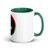 miteigi Logo Pride Mug  Branded product item Men’s Women’s unisex LBGTQ+ coffee drinks mugs Colorful multicolor drinking milk cups for man woman in green 15oz