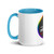 miteigi Logo Pride Mug  Branded product item Men’s Women’s unisex LBGTQ+ coffee drinks mugs Colorful multicolor drinking milk cups for man woman in light sky blue 15oz
