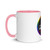 miteigi Logo Pride Mug  Branded product item Men’s Women’s unisex LBGTQ+ coffee drinks mugs Colorful multicolor drinking milk cups for man woman in pink 11oz