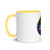 miteigi Logo Pride Mug  Branded product item Men’s Women’s unisex LBGTQ+ coffee drinks mugs Colorful multicolor drinking milk cups for man woman in yellow 11oz