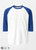 miteigi Script Logo Raglan T-Shirt Genderful Unisex anywear 3/4 sleeves crewneck round o-neck patchwork tops T-Shirts for man woman in white with blue mens womens Tees miteigi-Logo Branded product item miteigi Script Logo Raglan T-Shirt Genderful Unisex anywear 3/4 sleeves crewneck round o-neck patchwork tops T-Shirts for man woman in white with blue mens womens Tees miteigi-Logo Branded product item