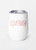 miteigi Tumbler Arch Logo blossom pink miteigi-logo design stainless steel wine, milk drinks tumblers with lid Outdoor sports fitness drinkware in white with pink pattern miteigi Tumbler Arch Logo blossom pink miteigi-logo design stainless steel wine, milk drinks tumblers with lid Outdoor sports fitness drinkware in white with pink pattern