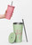Insulated Tumbler with Straw miteigi Script Logo   miteigi-logo design stainless steel wine, milk water drinks tumblers with lid and straw Outdoor sports fitness drinkware in dusk pink-, mint green-, with pink pattern