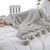 Gray / Grey Crochet Throw Blanket Knitted Handmade Blankets With Ball Cotton Thread Wrap Soft Warm Bedding Trend Gray / Grey Crochet Throw Blanket Knitted Handmade Blankets With Ball Cotton Thread Wrap Soft Warm Bedding Trend