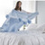 Blue Crochet Throw Blanket Knitted Handmade Blankets With Ball Cotton Thread Wrap Soft Warm Beddin Trend Blue Crochet Throw Blanket Knitted Handmade Blankets With Ball Cotton Thread Wrap Soft Warm Beddin Trend