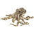 Miniature Octopus Figurine  Retro animal Ornament Bronze Collectibles Statues Brass Octopi Figurines