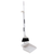 Broom Dustpan Set  Dust Pan Long Handle Heavy Duty Dustpan Cleaning Brush Combo Home Kitchen Room Office Dorm Lobby brooms dustpans in white light gray grey Broom Dustpan Set  Dust Pan Long Handle Heavy Duty Dustpan Cleaning Brush Combo Home Kitchen Room Office Dorm Lobby brooms dustpans in white light gray grey